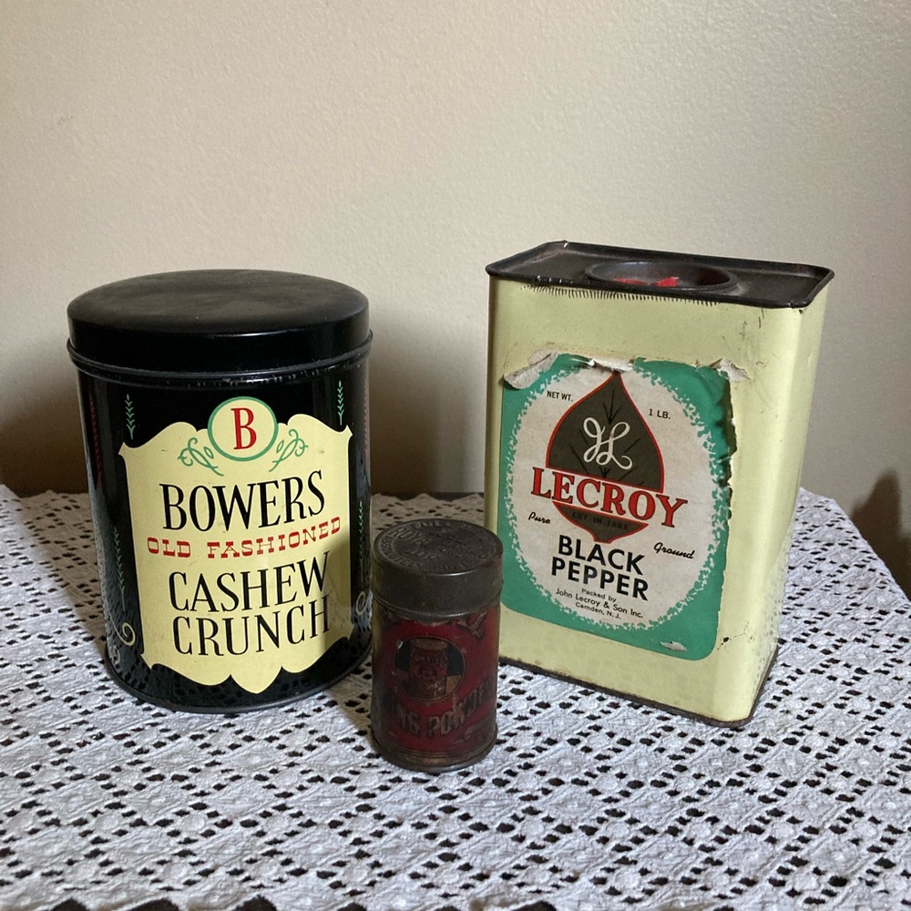 Vintage Tins - Set of 3